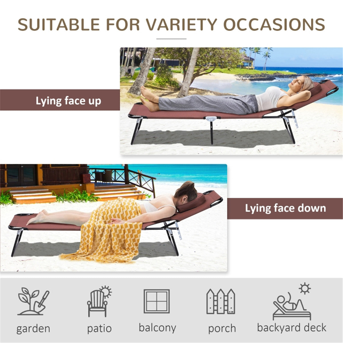 Folding Lounge Chairs / beach chair / swimming pool chair / sun bath chair