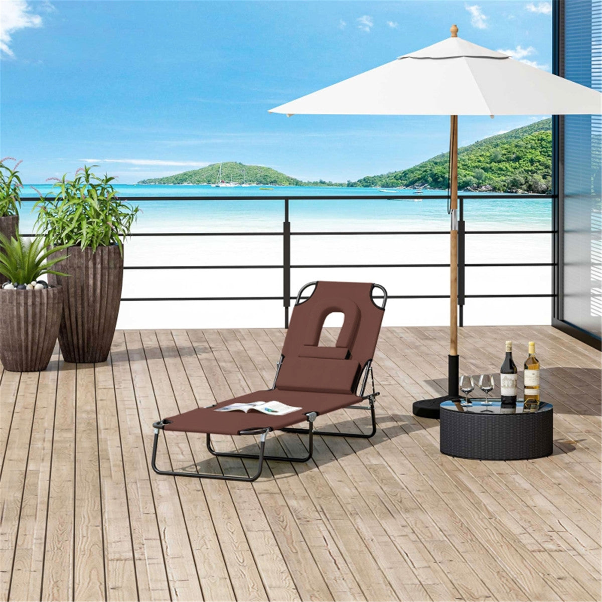 Folding Lounge Chairs / beach chair / swimming pool chair / sun bath chair