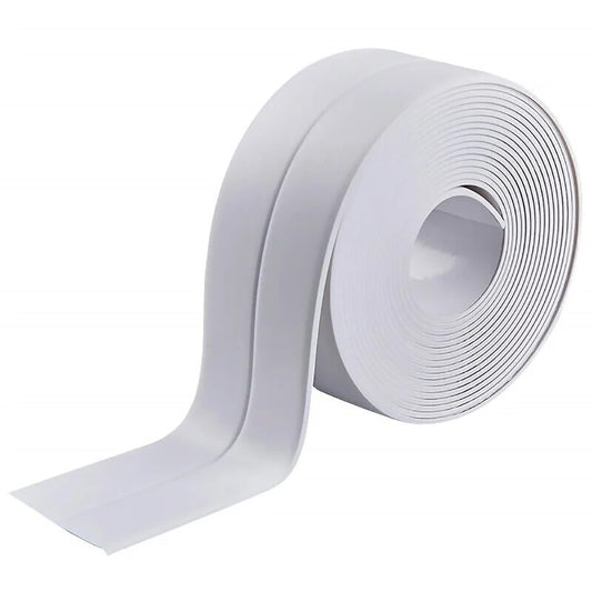 3PCS Bath Kitchen Caulk Tape Sealant Strip PVC Self Adhesive Toilet Wall Sealing Tape