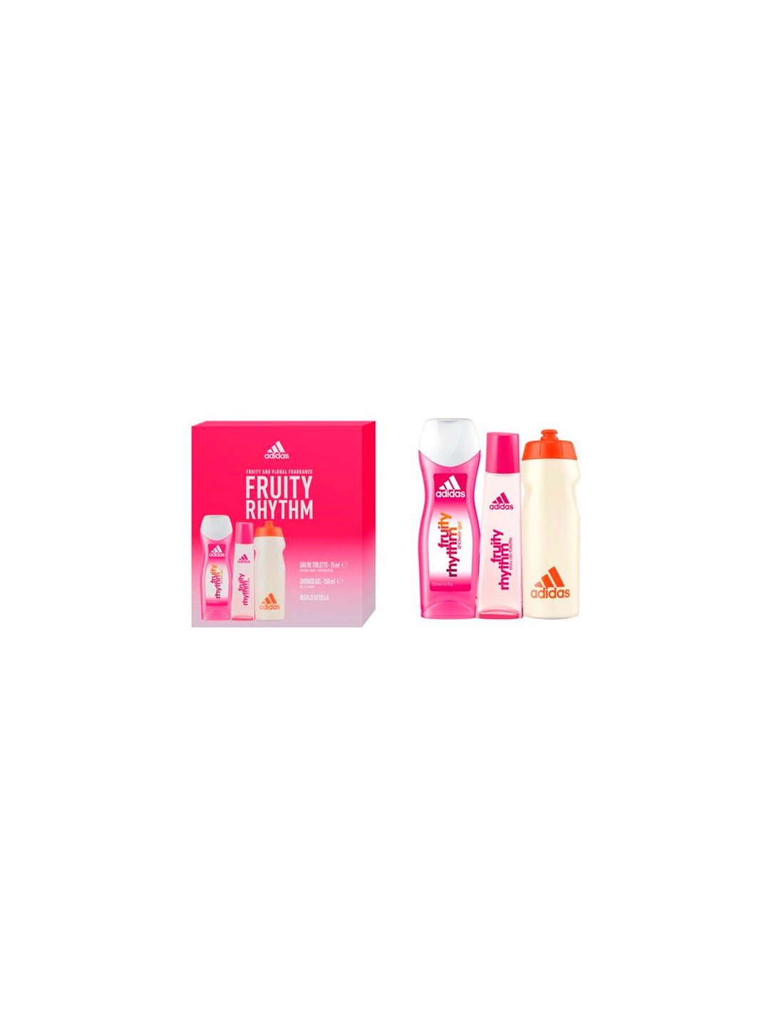 Adidas Fruity Rhythm Eau de Toilette Spray 75ml Gift Set for Women