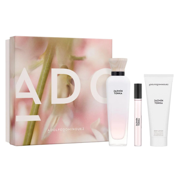 Adolfo Dominguez AD Jazmín Tonka Eau de Parfum 120ml + VPO 10ml + Body Lotion Set