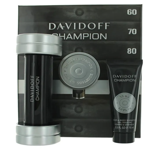 Davidoff Champion Eau De Toilette Spray 90ml Set 2 Pieces
